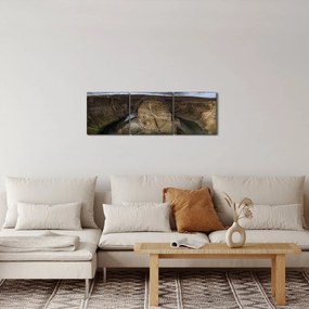 Tablou cu canion (cu ceas) (90x30 cm)