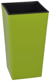Ghiveci de flori adecvat pentru exterior Gardenico Elise, înălțime 26 cm, verde mazăre mat