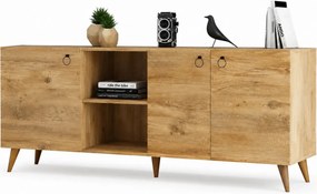 Comoda 616TNM1608, stejar, PAL melaminat, 180x45x79 cm