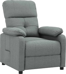 vidaXL Fotoliu rabatabil, gri închis, material textil