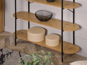 Raft Linde (stejar + negru). 1111370