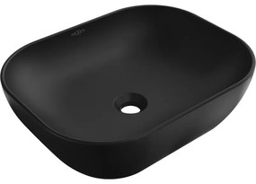 Mexen Rosa chiuvetă pe blat 50 x 40 cm, Negru mat - 21095085