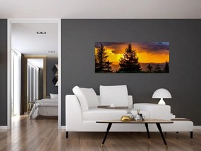 Tablou - coniferi (120x50 cm)