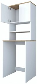 Dulap deasupra mașinii de spălat Karin White and Walnut