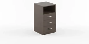 Comoda cu 3 sertare 412 х 450 х 760 mm, Lemn Negru
