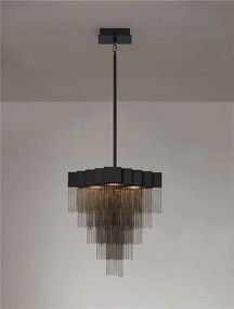 Lustra LED suspendata design modern REVIA negru