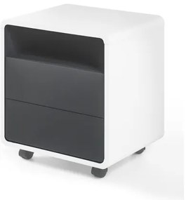 Corp mobil pentru birou TEO, alb/antracit