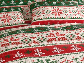 Lenjerie de pat din microfibra FROSTED CHRISTMAS colorata Dimensiune lenjerie de pat: 70 x 90 cm | 140 x 200 cm