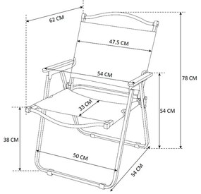 Set 4 scaune Drevo bej H78 cm