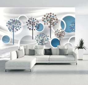 Fototapet - Abstract albastru 3D (147x102 cm)