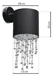 Aplică perete ALMERIA 1xE27/60W/230V