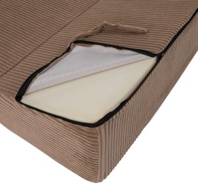Scaun pliant/saltea PELOS, maro deschis