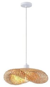 Lustră pe cablu 1xE27/40W/230V bambus