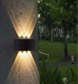 HÖFFTECH - Aplică de perete LED pentru exterior UP&DOWN 6xLED/1W/230V IP65