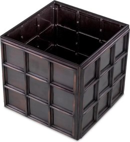 Ghiveci, Vas decorativ din otel inoxidabil Grid S bronz vintage