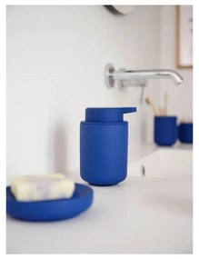 Dozator de săpun lichid albastru din gresie ceramică 250 ml Ume – Zone