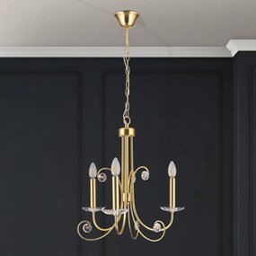 Candelabru stil clasic cu cristal K9 ARIANE 3L auriu