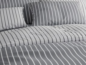 Lenjerie de pat din bumbac Caprivi gri hotelova capsă Dimensiune lenjerie de pat: 70 x 90 cm | 140 x 200 cm