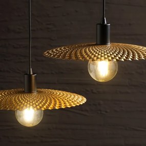 Lustră pe cablu ONLI GOLDEN 1xE27/22W/230V auriu/negru