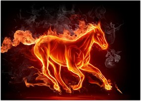 Tablou - Cal în flăcări (70x50 cm)