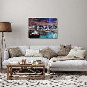 Tablou pe sticlă - New York, Manhattan (70x50 cm)