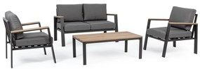 Set 4 piese pentru exterior design modern Belmar gri carbune
