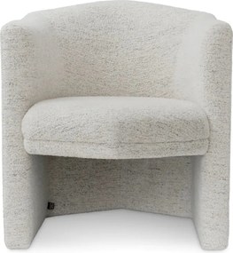 Fotoliu elegant design LUX Watertown, Seashell off white