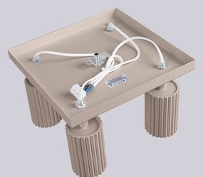 Spot taupe din metal ø 6,5 cm Gleam – Sollux