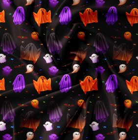 Povlečení z mikrovlákna SPOOKY SOIREE černé Dimensiune lenjerie de pat: 2 buc 70 x 80 cm | 200 x 220 cm