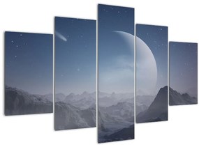 Tablou - Cer deasupra stâncilor (150x105 cm)