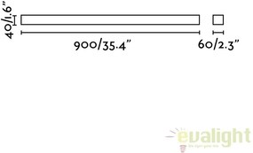 Aplica LED oglinda Baie IP44 stil modern minimalist NILO-2 crom 63319
