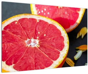 Tablou cu grapefruit tăiat (90x60 cm)