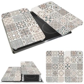 WENKO 53904100 - Capac pentru plită 30x52 cm multicolor/gri/transparent