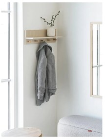 Cuier de perete bej cu raft 50 cm Rocca – House Nordic