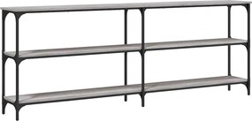 vidaXL Măsuță consolă, gri sonoma, 200x29x75 cm, lemn prelucrat