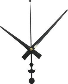 SENTOP | Ace de ceas din aluminiu negru - design ancoră 16 / 12 cm