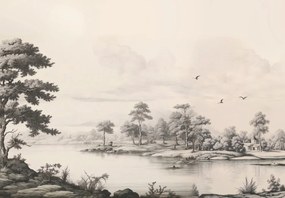 Fototapet - Peisaj pictat (147x102 cm)