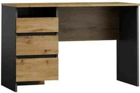 Birou B-005, stejar wotan/gri antracit, PAL laminat, 120x55x77 cm