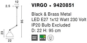 Lustra ajustabila industrial style Virgo NVL-9420851