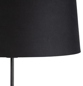 Lampă de podea neagră cu umbră neagră reglabilă 45 cm - Parte