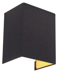 Lampa de perete moderna neagra si aurie - Vete