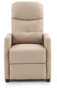 Fotoliu recliner Felipe stofa bej H103 cm