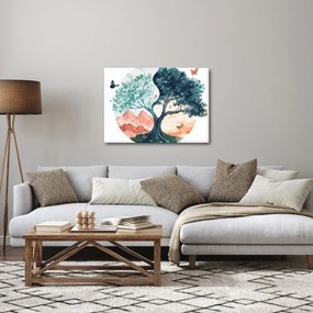 Tablou – Arbore acvarelă plin de viață (70x50 cm)