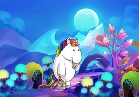 Fototapet - Unicorn (254x184 cm)