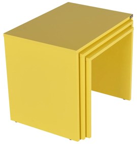 Set 3buc. măsuțe cafea Losuku 2 (galben) . 1094307