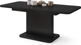 Mazzoni ASTON MINI-Z Negru Mat - MĂSUȚĂ DE CAFEA MODERNĂ EXTENSIBILĂ REGLABILĂ PE ÎNĂLȚIME MASĂ TRANSFORMABILĂ