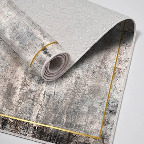 Covorașe de baie gri-maro 2 buc. 60x100 cm – Foutastic