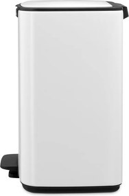 Coș de gunoi alb cu pedală din oțel 12 l Bo – Brabantia
