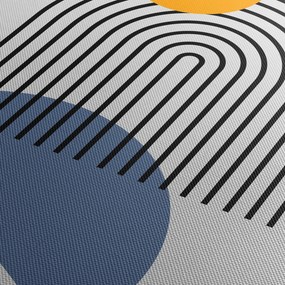 Tablou - Abstracție minimalistă N⁰2 (cu ceas) (90x30 cm)