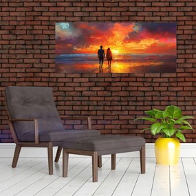 Tablou - Plimbare pe plajă (120x50 cm)